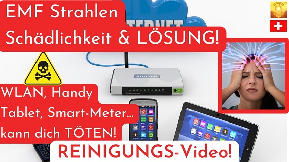 Elektromagnetische Strahlung Harmonisierung Laptop Handy WLAN REINIGUNGS Video 570